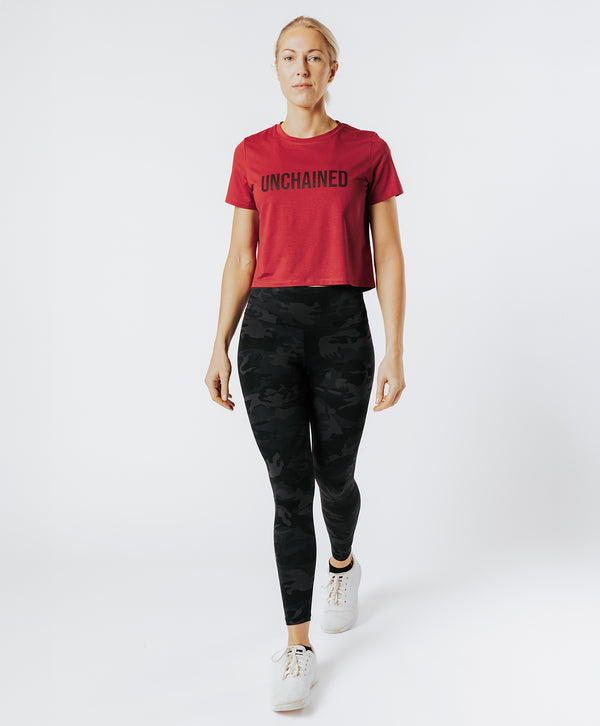 CROP TOP GLIDE cherry red