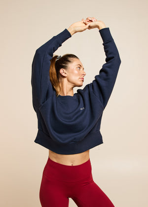 Sweatshirt Boxy Oversize Royal Blue