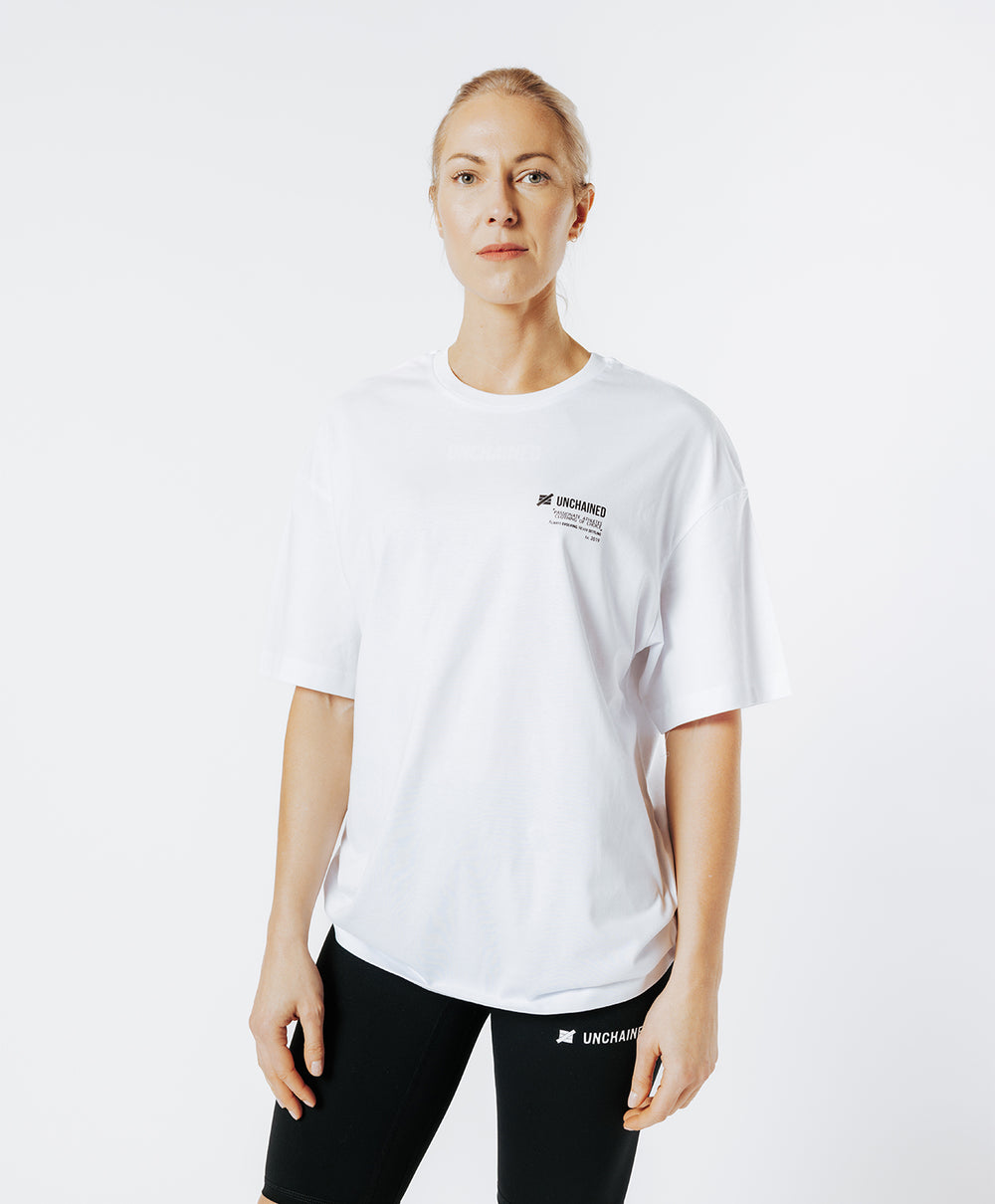 T-<tc>S</tc>SHIRT OVER<tc>S</tc>SIZE ICONIC <tc>M</tc>MIXTE white