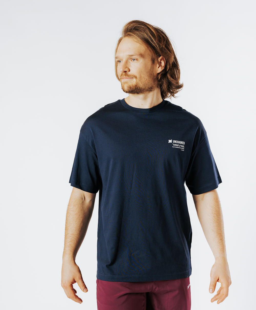 T-<tc>S</tc>SHIRT OVER<tc>S</tc>SIZE ICONIC <tc>M</tc>MIXTE navy blue